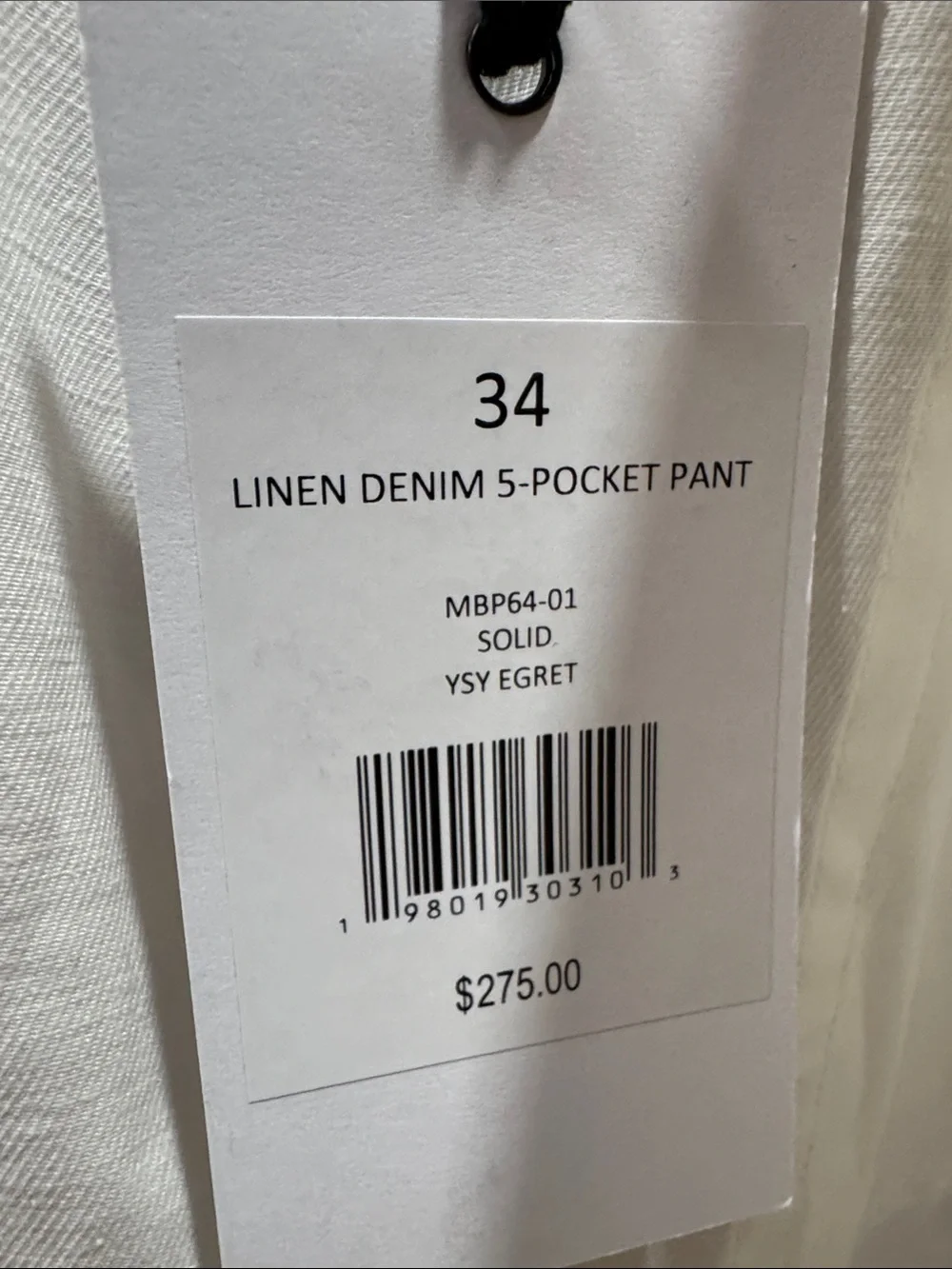 Onia Linen denim 5 pockets